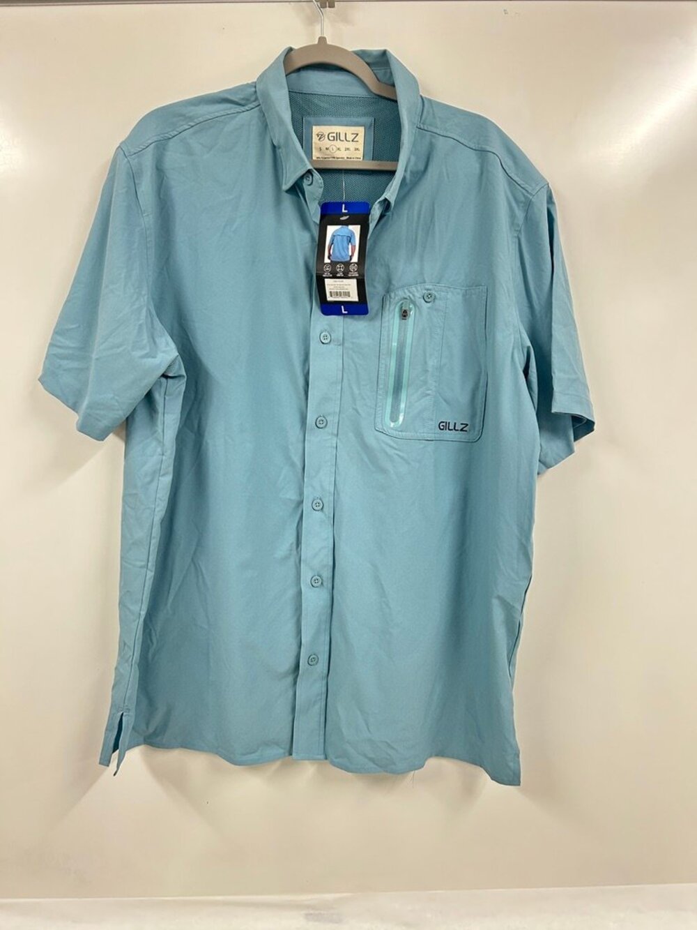 NWT Gillz Mens L Ventilated shirt Coastal Gorpcore Dadcore Beach Utility Fishing